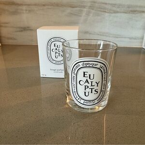 Diptyque eucalyptus cleaned jar and box
